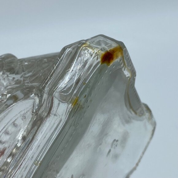 Vintage Eiffel Tower Shaped Glass Bottle Decanter 14" Barware With Ribbon Accent - Picture 11 of 16